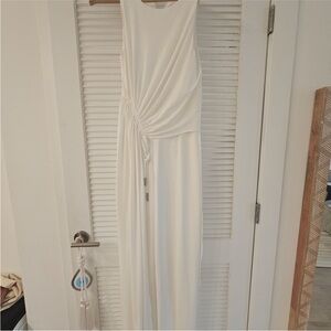 Halston Heritage Cream Jumpsuit